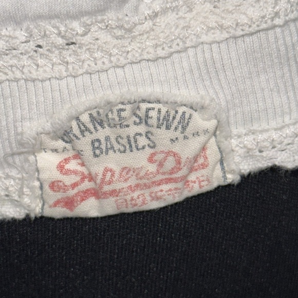 Superdry 100% Cotton  Lace Trimmed Tank Top SZ Large - Picture 4 of 8